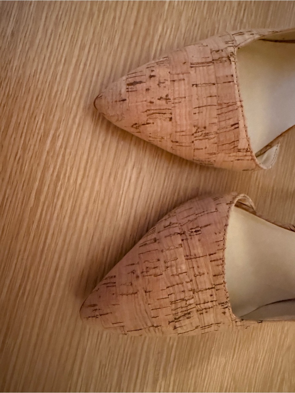 Jessica Simpson Cork Pointed-Toe Pumps in Tan - Picture 4 of 9